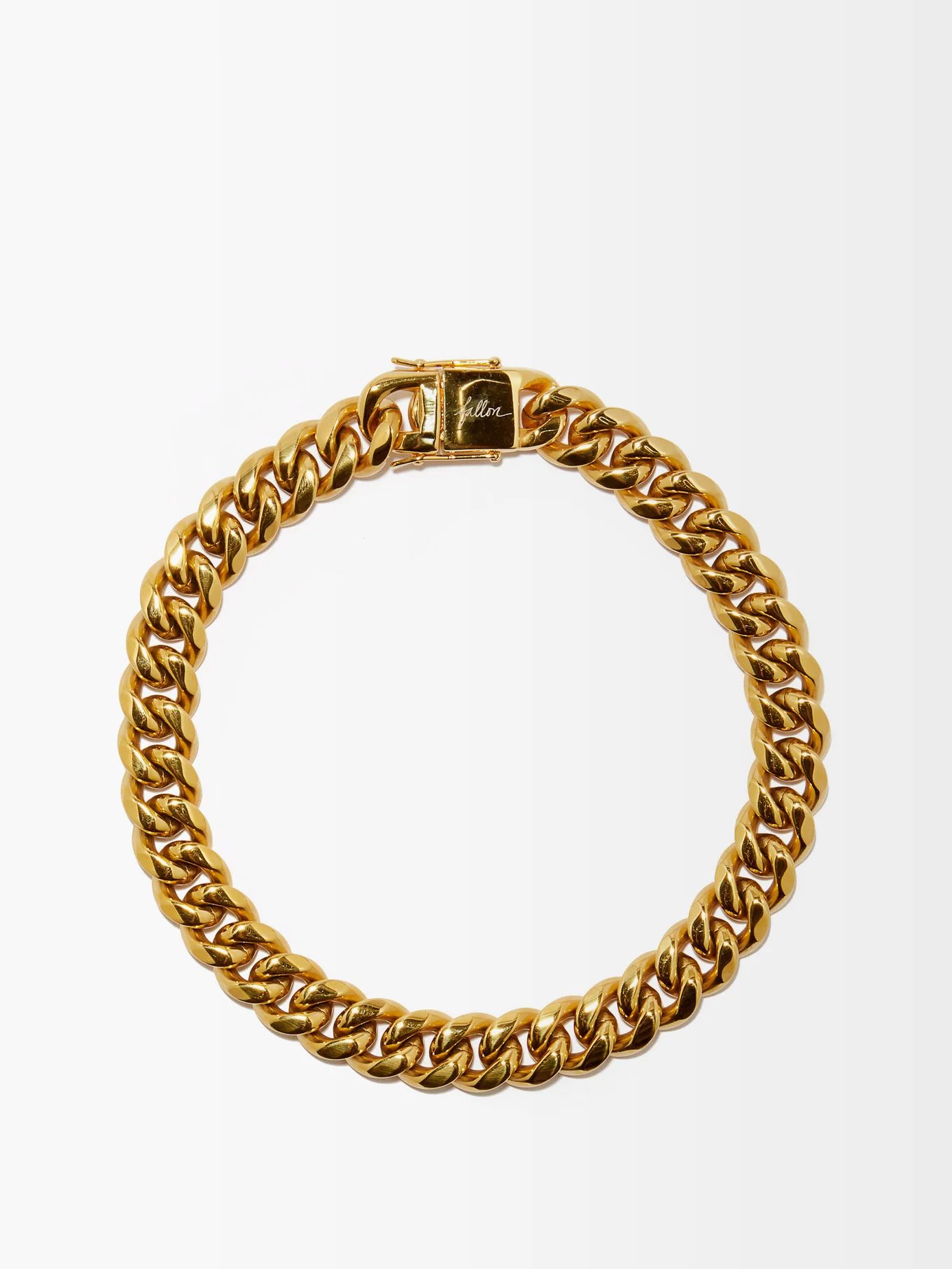 Ruth 18kt gold-plated curb-chain necklace | Fallon | Matches (US)