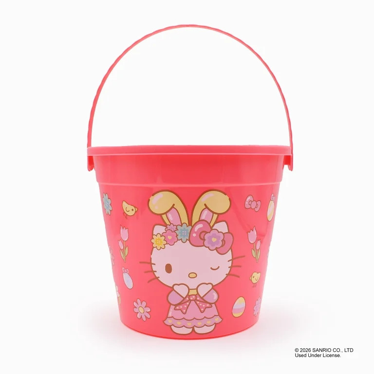 Hello Kitty Easter Plastic Pail Bucket for Indoor and Outdoor Use | Walmart (US)
