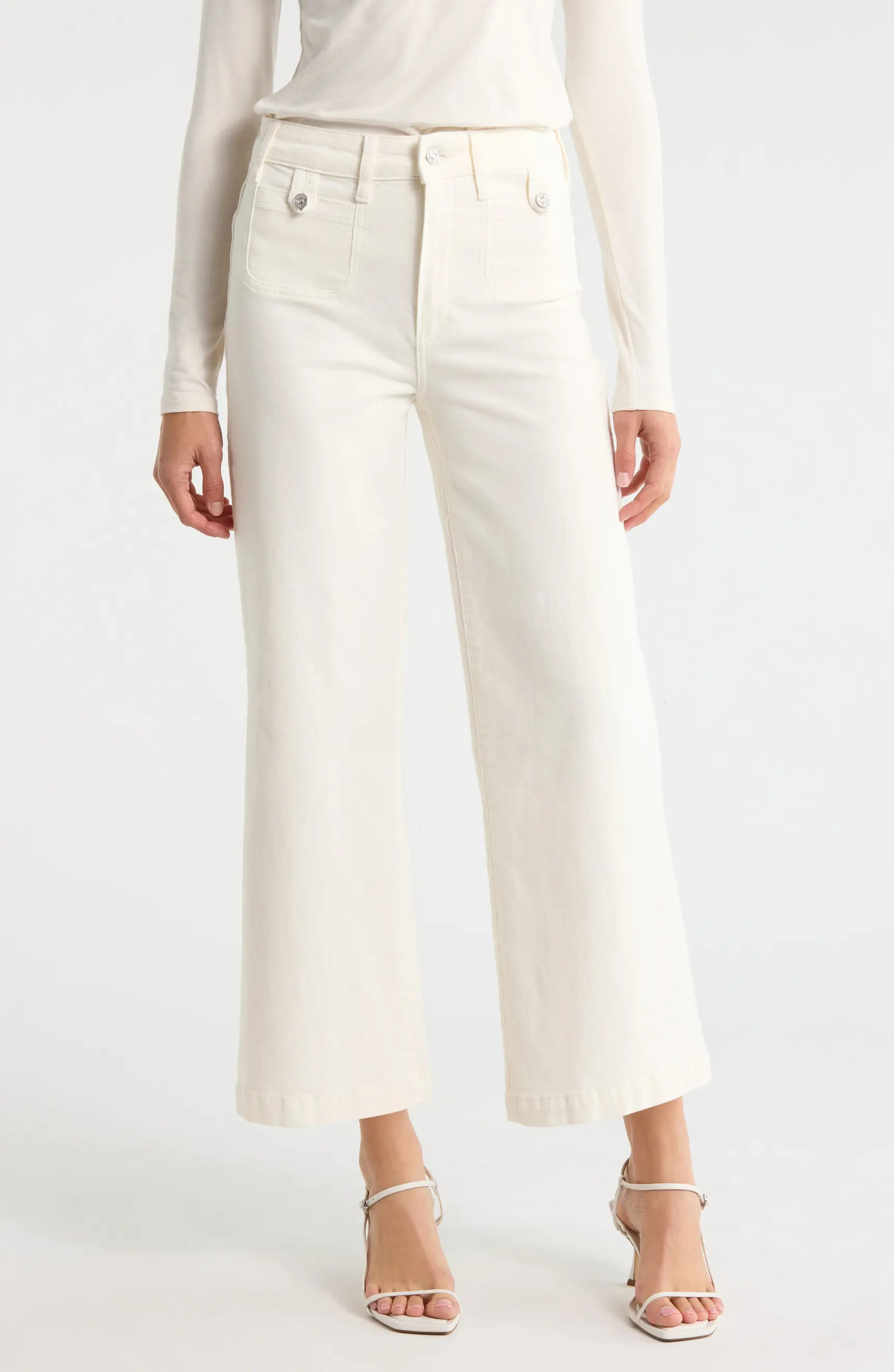 Anessa High Waist Ankle Wide Leg Jeans | Nordstrom