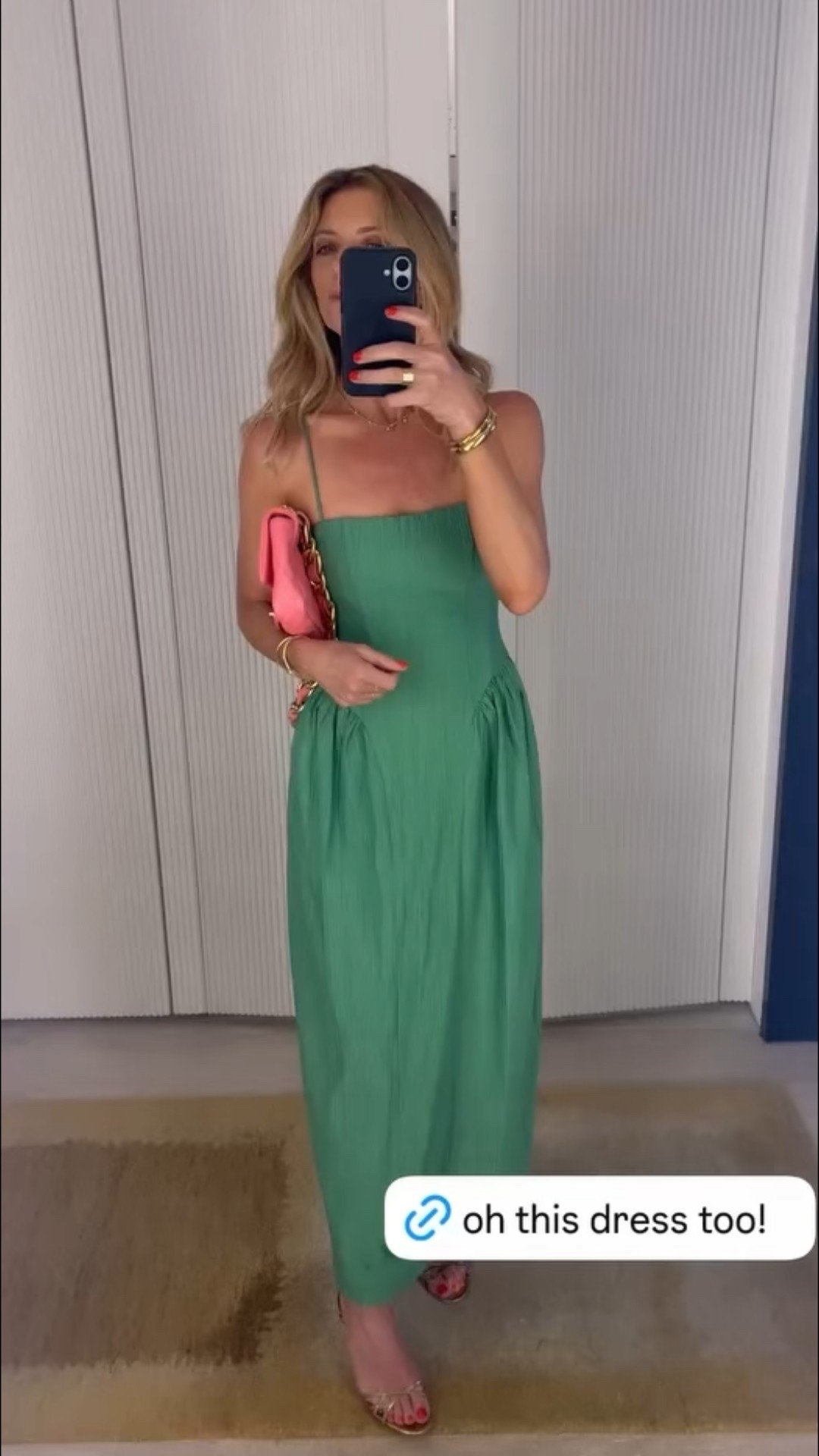 This stunning green dress is on sales at Shopbop!
