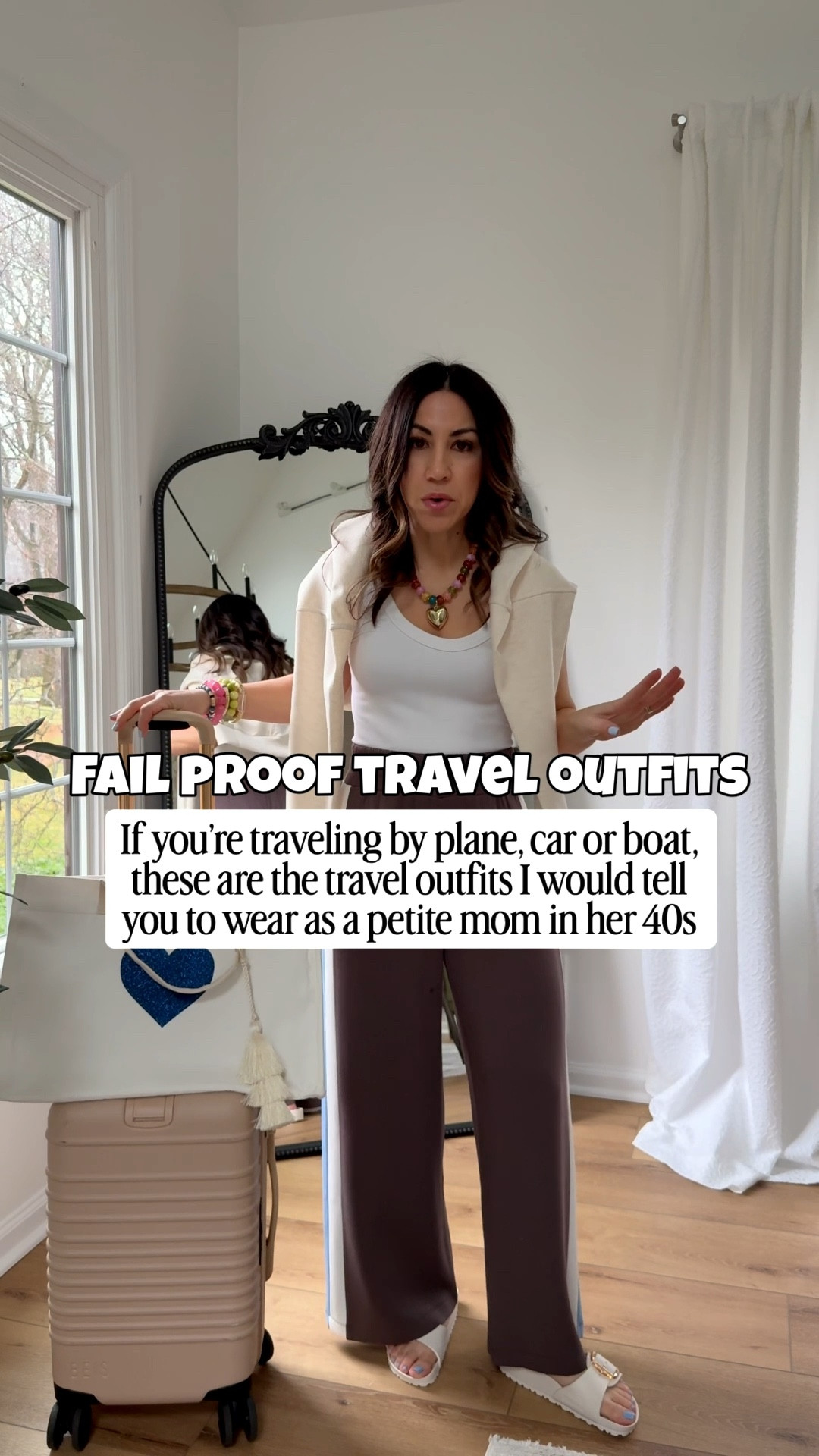 You could honestly scroll back at photos from all my past vacations and you’ll see that 99% of the time my travel outfits are always from @Spanx. Just the perfect combination of comfort while still looking put together. Rounded up a bunch of new arrivals and recent favorites that would be great for spring outfits and spring travel. And I have a code in the LTK app making everything 20% off sitewide at Spanx! 

Jumpsuit small petite (could’ve done excess petite). Pants small petite. Tops small. Sandals TTS. Sneakers size down. Legging small. Denim jacket small.

Spanx code (copy promo code when you click the items in the carousel). Bracelets code HOUSEOFLEO20. Tote bag TAMMY20. 

#LTKPetite #LTKTravel #LTKSpringSale