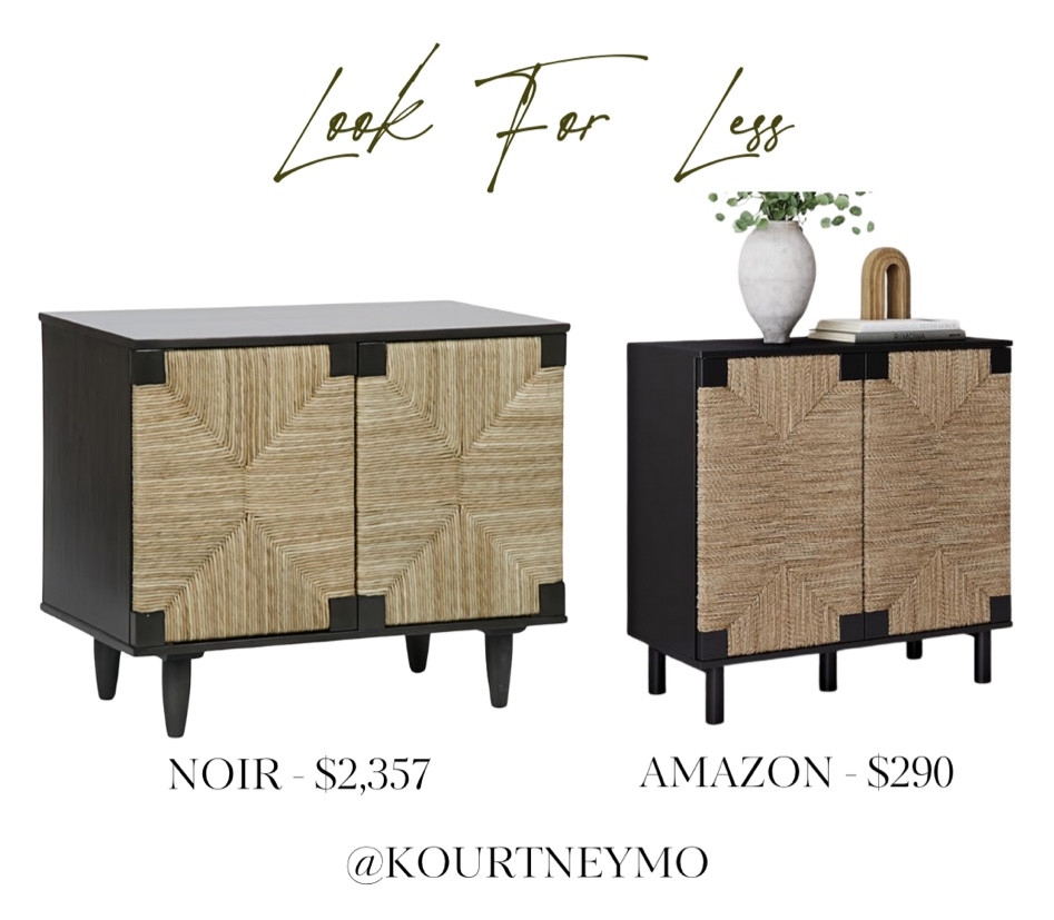 Designer inspired home, look for less, rattan sideboard, Amazon finds

#LTKhome