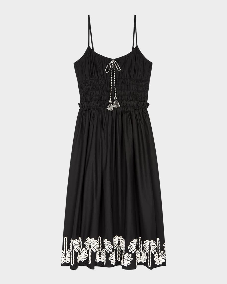 Rails Baja Embroidered Midi Dress | Neiman Marcus