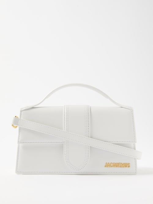Jacquemus - Bambino Large Leather Shoulder Bag - Womens - White | Matches (US)