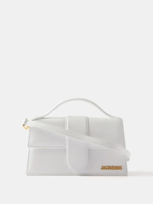 Jacquemus - Bambino Large Leather Shoulder Bag - Womens - White | Matches (US)