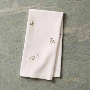 St. Jude Holiday Skiers Embroidered Tea Towels (Set of 2) | West Elm (US)