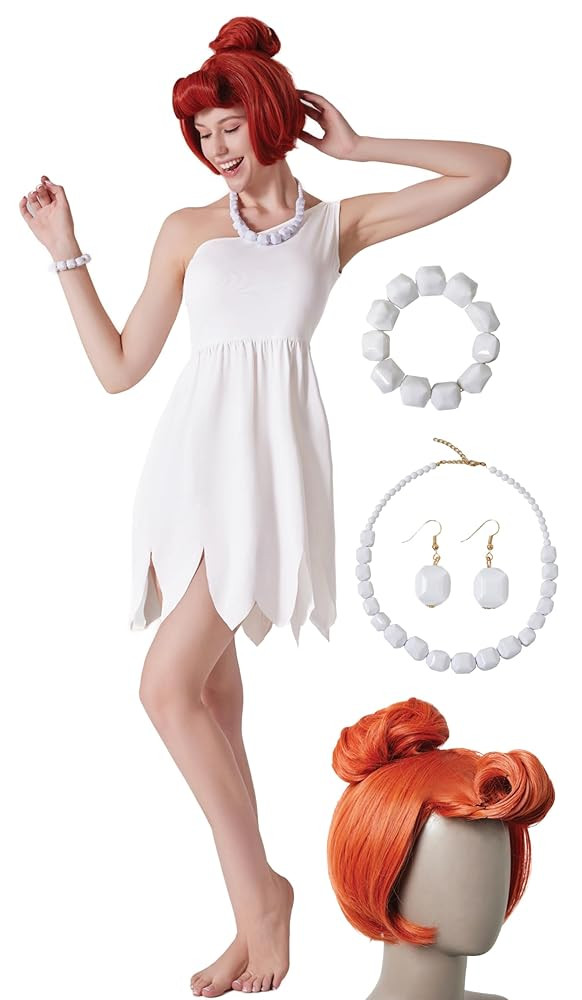 Maxim Party Supplies Women's 5 Piece Cavewoman Costume Dress with Necklace, Earrings, Bracelet an... | Amazon (US)