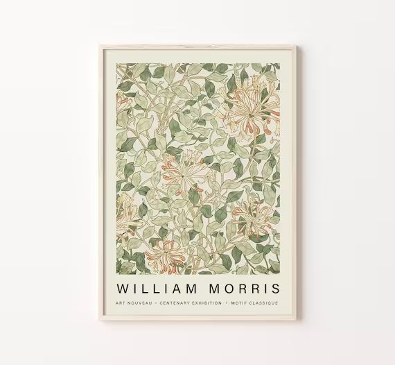 William Morris Flower Print Digital Download Morris Art | Etsy | Etsy (US)