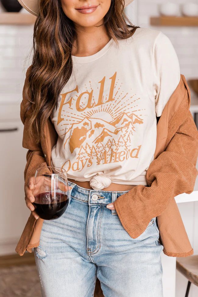 Fall Days Ahead Cream Graphic Tee | The Pink Lily Boutique