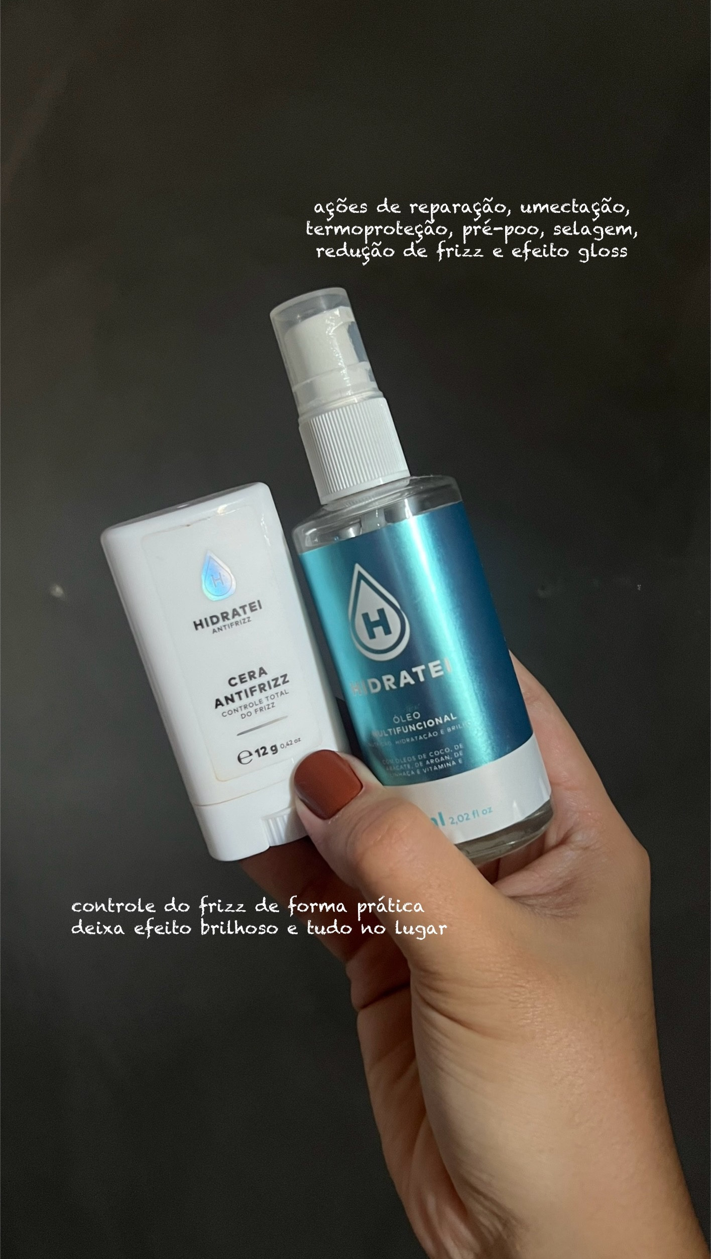 Cera Modelador capilar em bastão para um “Clean Girl Look” impecável! Alinha os fios, controla o frizz e estiliza com aplicação precisa, sem sujeira. Nutrição e fixação na medida certa para um cabelo sempre no lugar.

Óleo para cabelo impecável sete dias da semana. Produto com ações de reparação, umectação, termoproteção, pré-poo, selagem, redução de frizz e efeito gloss. 💙



#LTKbeleza #LTKbrasil #LTKfitness