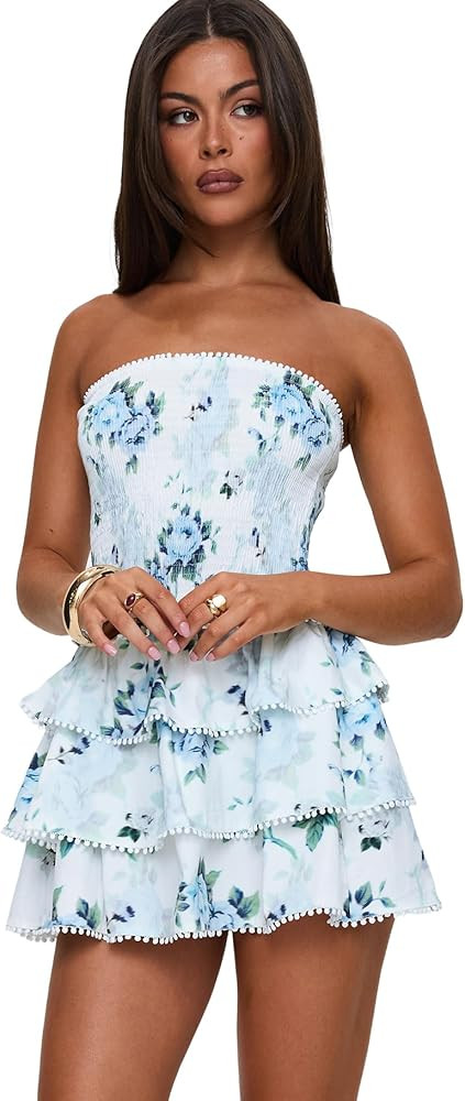 Princess Polly Women's Sunkiss Frill Mini Dress | Amazon (US)