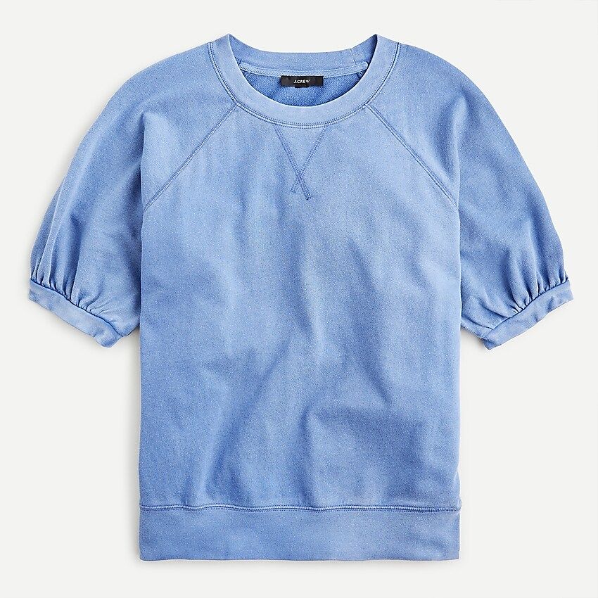 Magic Rinse™ puff-sleeve sweatshirt | J.Crew US