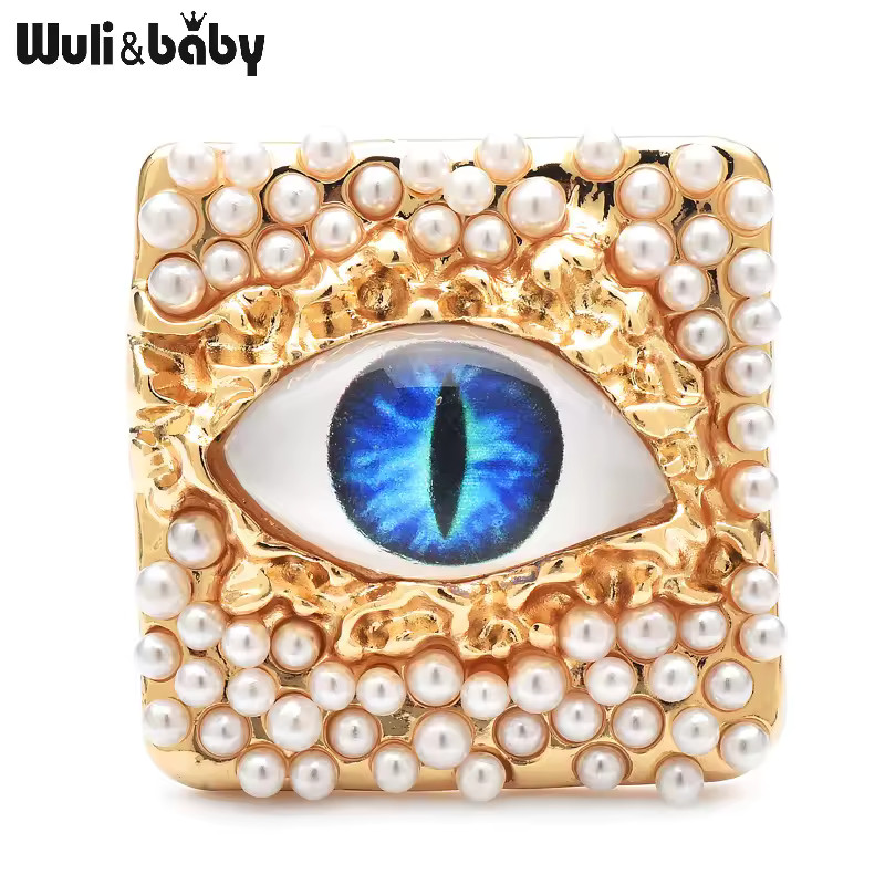 Wuli&baby Pearl Eye Brooches For Women 4-color Beautiful Charming Eyes Party Office Badge Pins Gi... | AliExpress (US)