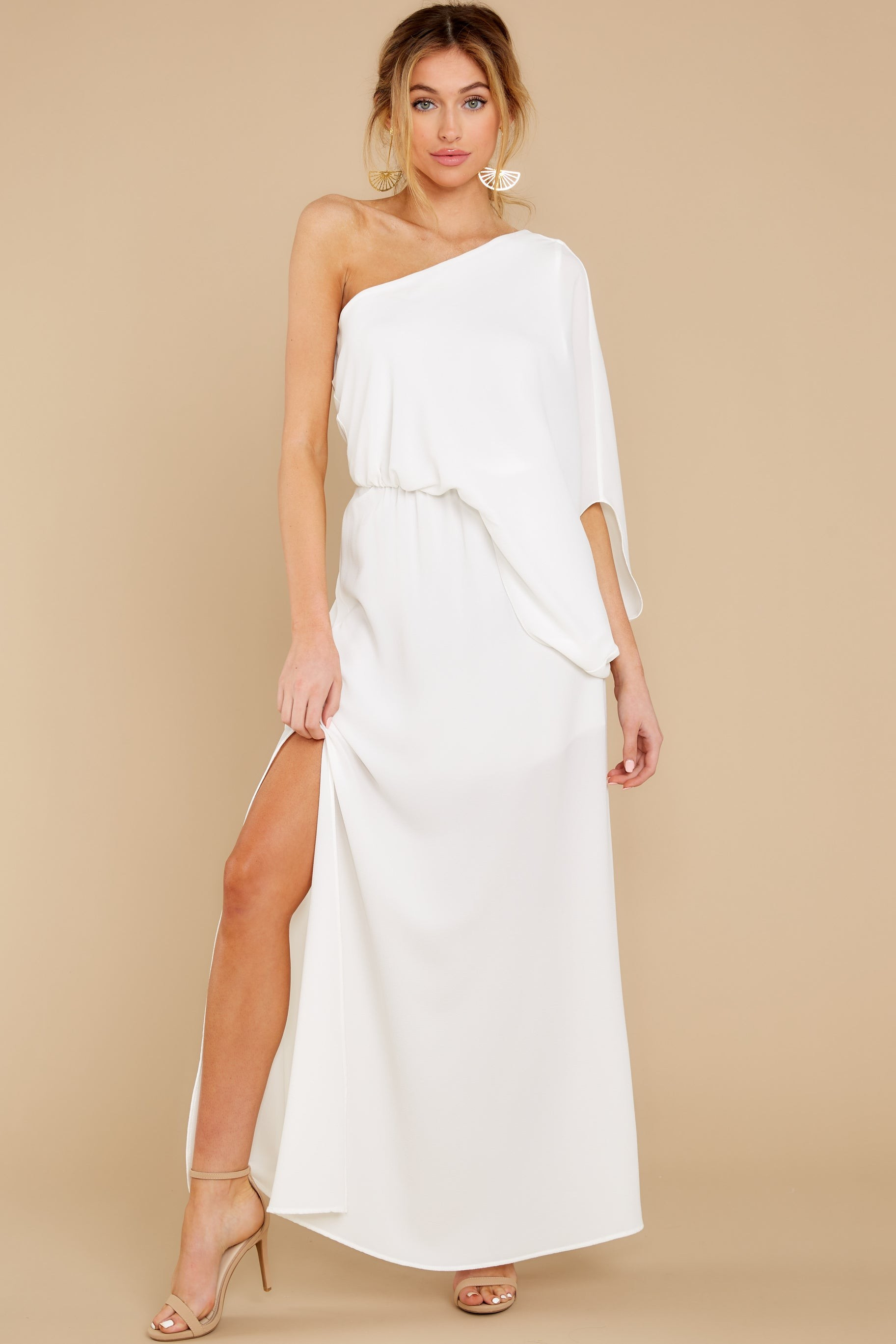 Get Obsessed White Maxi Dress | Red Dress 