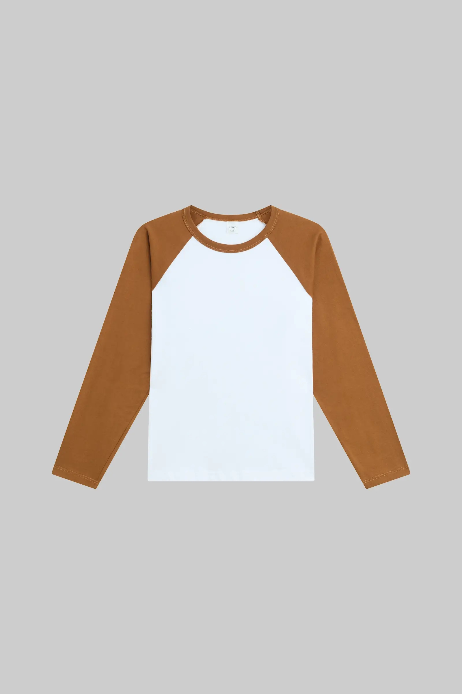LESET Margo Baseball Tee in Copper in Cotton | LESET