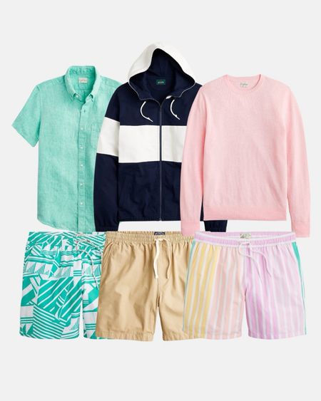J.Crew men’s sale picks (aka what I would buy for Chris if he’d let me)! Memorial Day weekend is coming up and it’s the perfect time to stock up your man’s closet for summer ☀️ Loving the fun swim shorts and classic sweaters and hoodies! 

#LTKMens #LTKSaleAlert