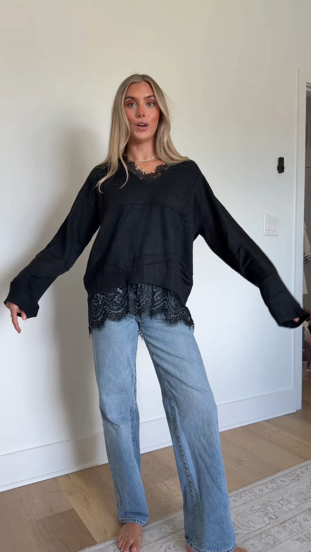 such a cute knit sweater from amazon the lace trim detail peaking out of the bottom gives it the perfect girly touch and whether you wear it with denim jeans or even a micro short, this is adorable ￼5’4/s in my LTK. 

#founditonamazon #amazonfashionfinds #amazonfashion #amazonsweater #amazonknitsweater @Amazon Fashion

#LTKootd #LTKSaleAlert #LTKSeasonal