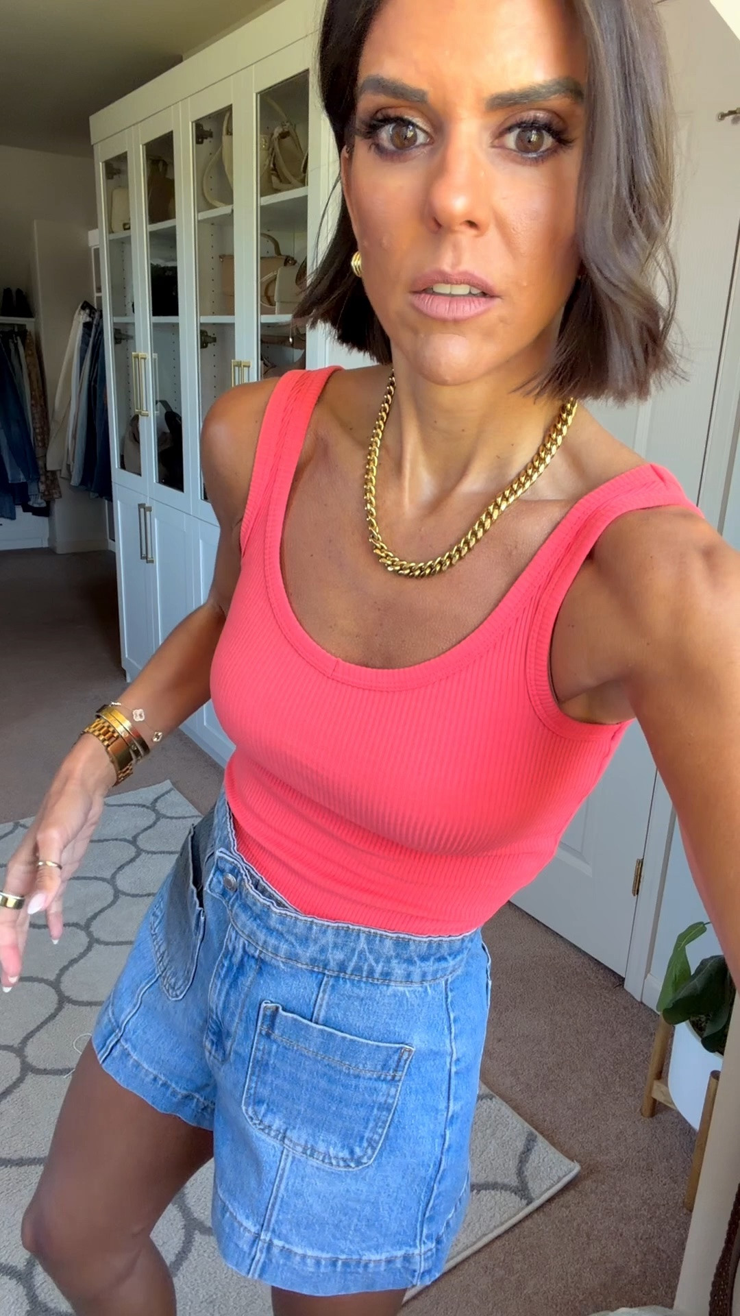 Love these Walmart shorts! I sized up one size for this fit 
Size xs in tank

#LTKSaleAlert #LTKSeasonal #LTKmomlife
