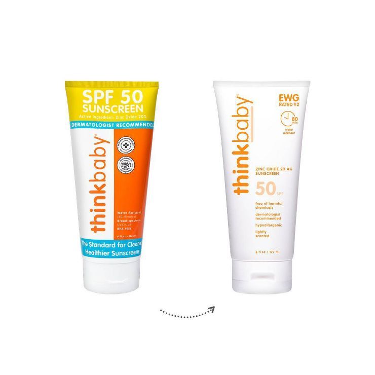 thinkbaby Mineral Sunscreen Lotion SPF 50 - 6 fl oz | Target