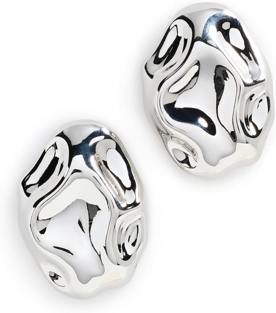 By Adina Eden Women's Fluid Pebble Stud Earrings | Amazon (US)