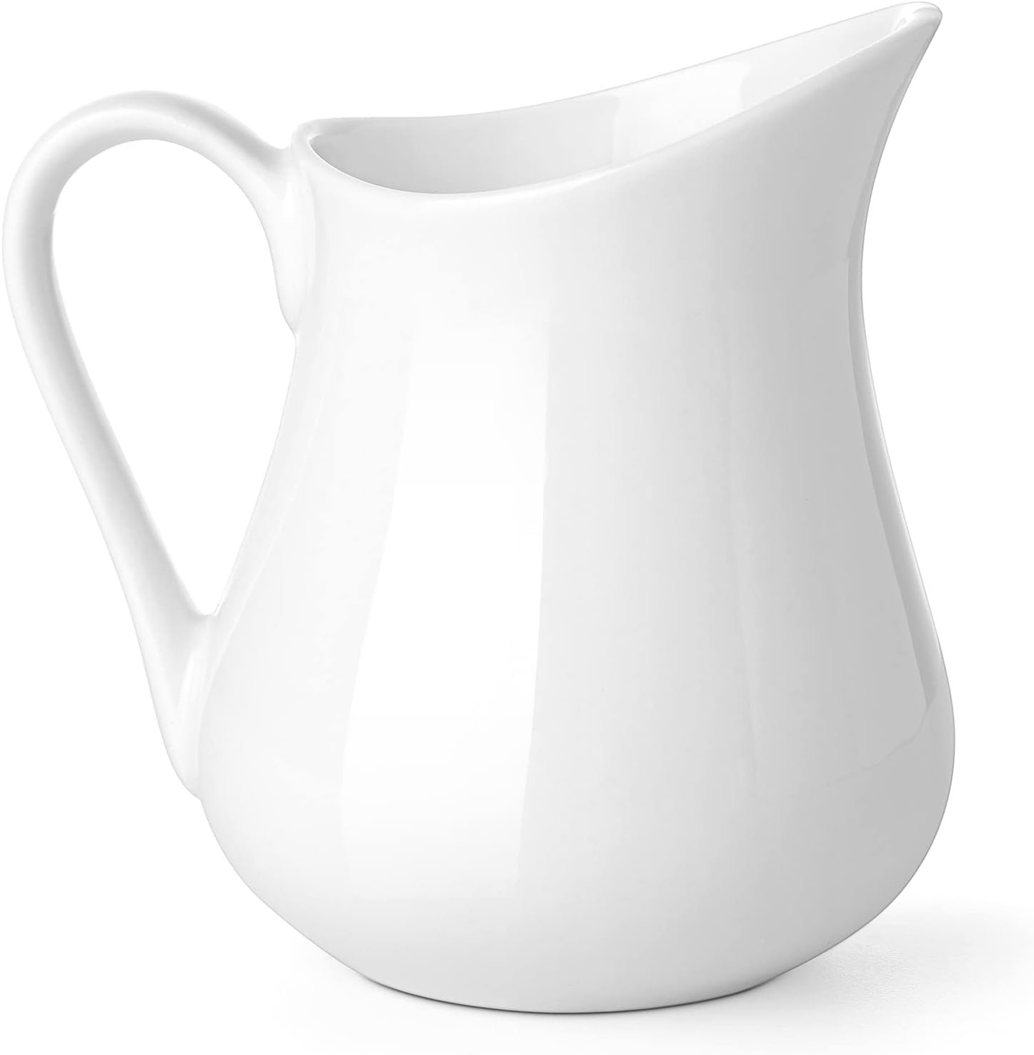 Gurygo 8-oz Creamer with Handle - Small Classic White Fine Porcelain Creamer Pitcher - Small Pitc... | Amazon (US)