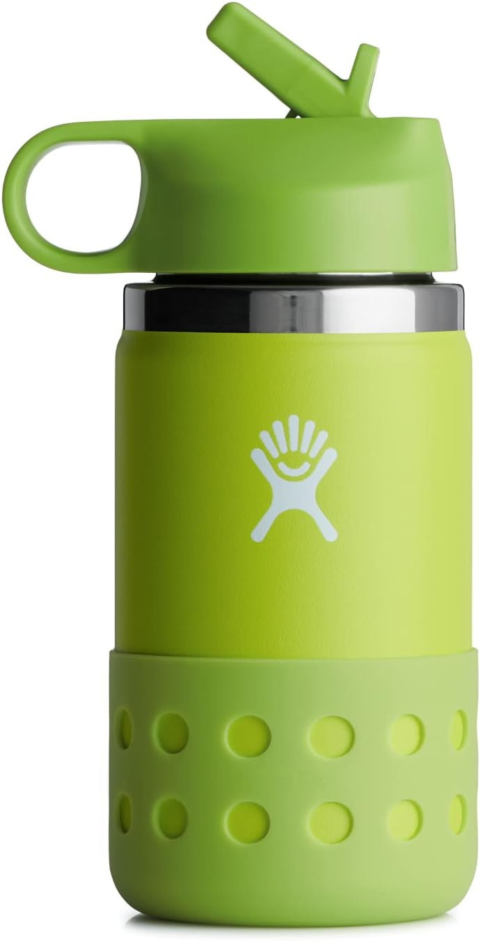Hydro Flask Kids Wide Mouth Straw LID and Boot Honeydew | Amazon (US)