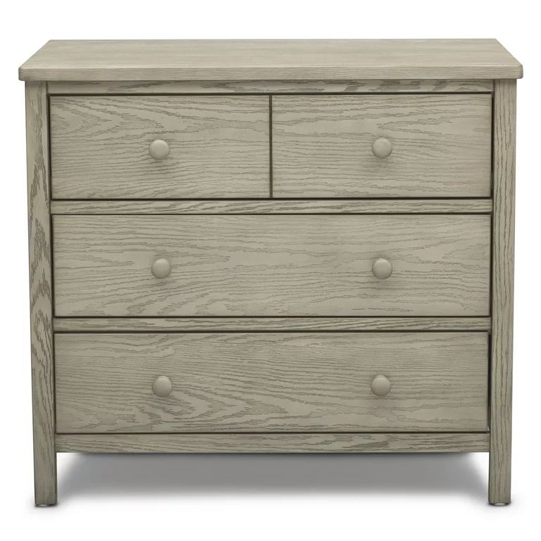 Delta Children Middleton 3 Drawer Dresser, Greenguard Gold Certified, Textured Limestone | Walmart (US)
