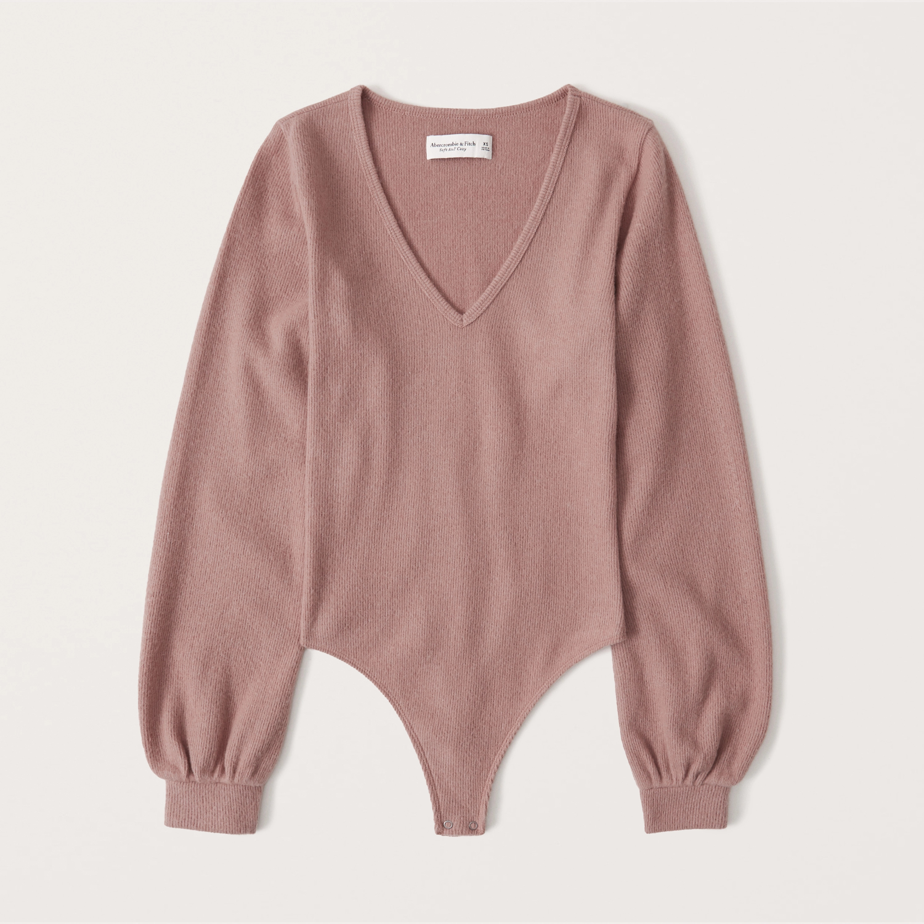 Cozy V-Neck Bodysuit | Abercrombie & Fitch (US)