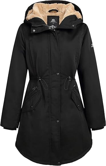 Orolay Women's Thicken Fleece Lined Parka Winter Coat Hooded Jacket with Pockets | Amazon (US)