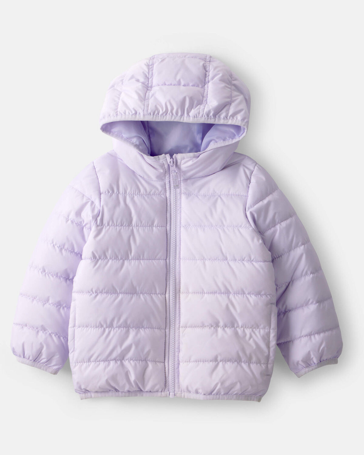 Toddler Packable Hooded Puffer Jacket - Purple | Carter's Inc