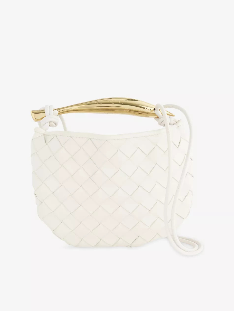 Sardine mini intrecciato leather cross-body bag | Selfridges