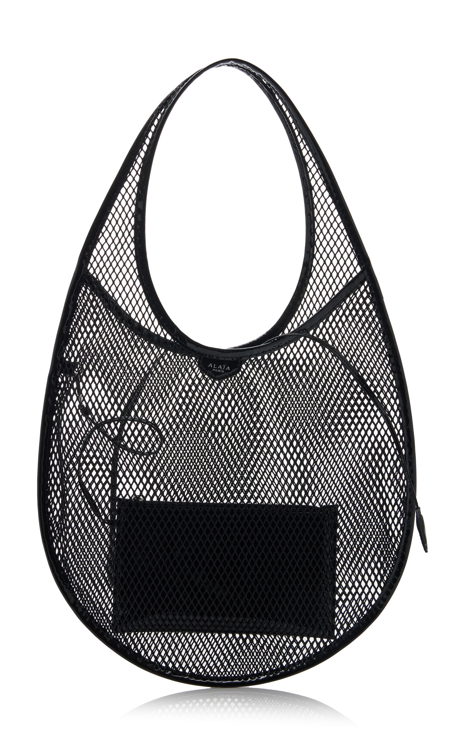 One Piece Medium Leather-Trimmed Mesh Tote Bag | Moda Operandi (Global)