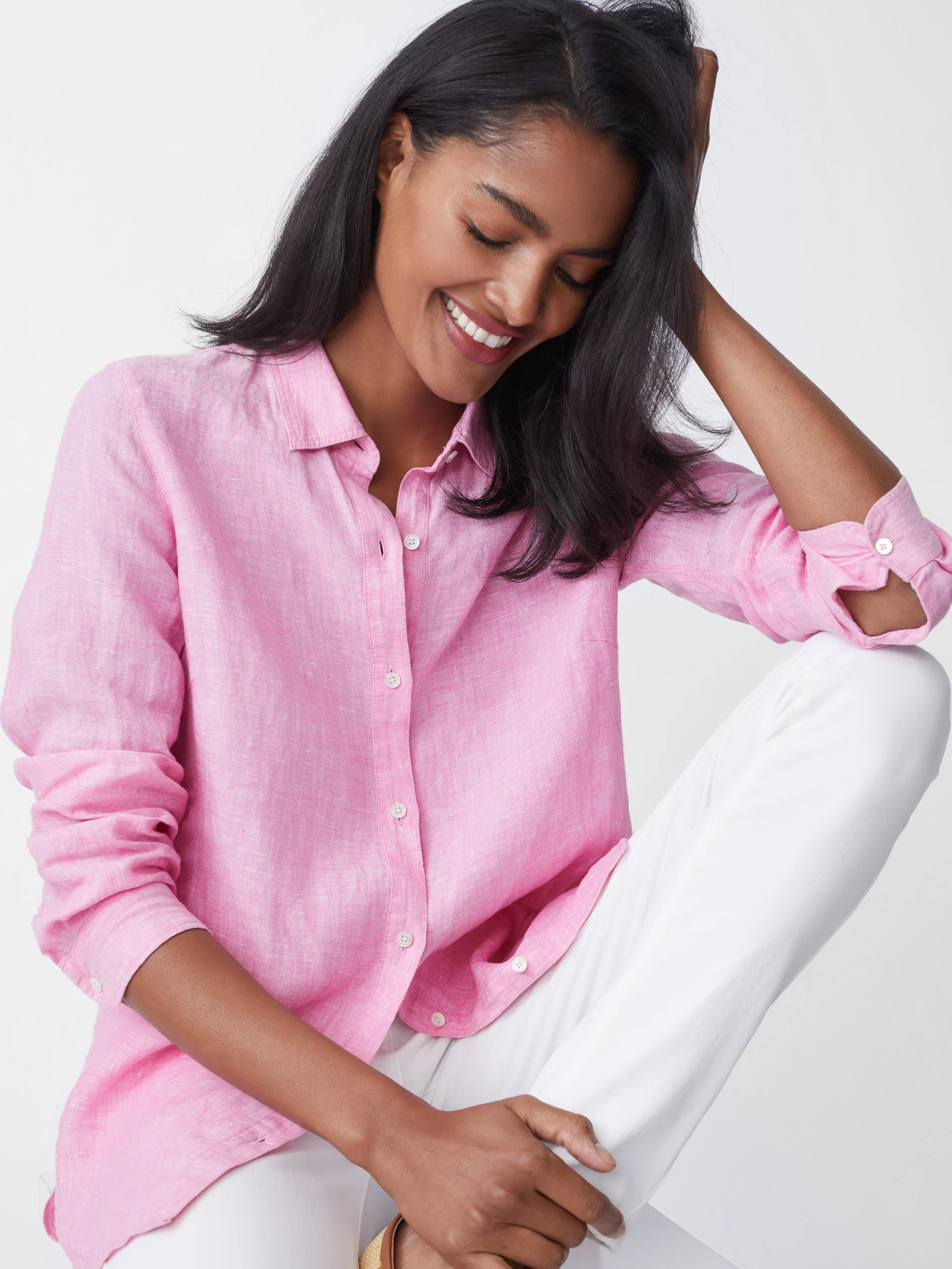 Britt Linen Shirt | J.McLaughlin