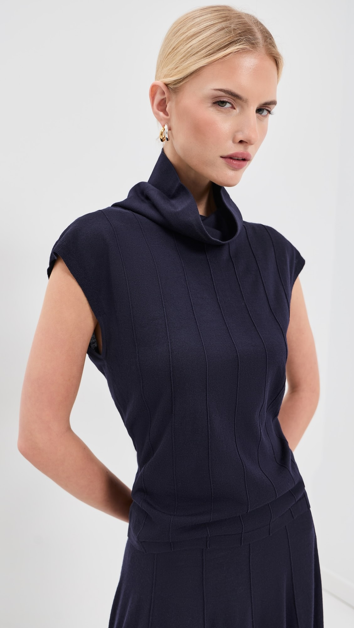 TWP Funnel Neck Sleeveless Wool Top | Shopbop | Shopbop