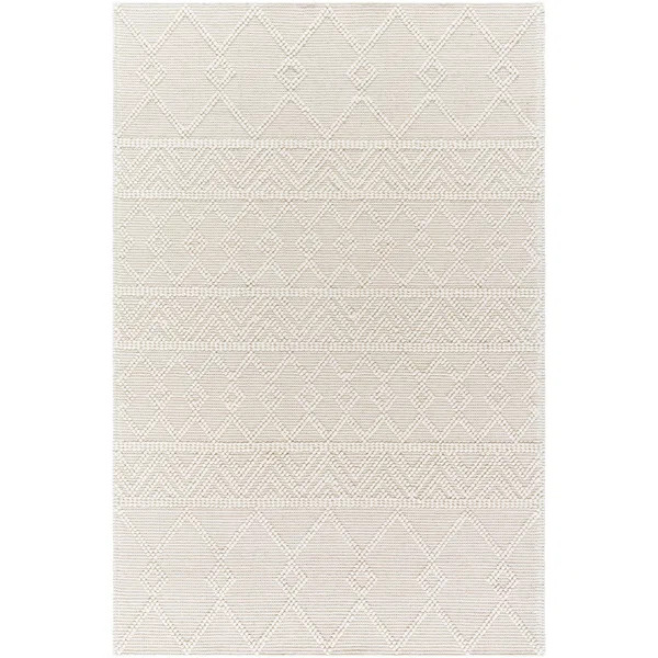 Kayson Moroccan Flatweave Area Rug in Cream | Wayfair North America