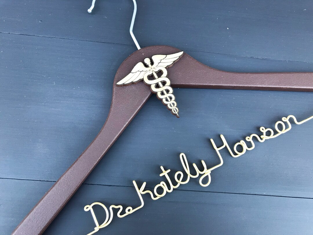 Doctor Coat Hanger, Caduceus Decal Hanger, Medical Gifts for Women, Medical Gifts for Men, Med St... | Etsy (US)