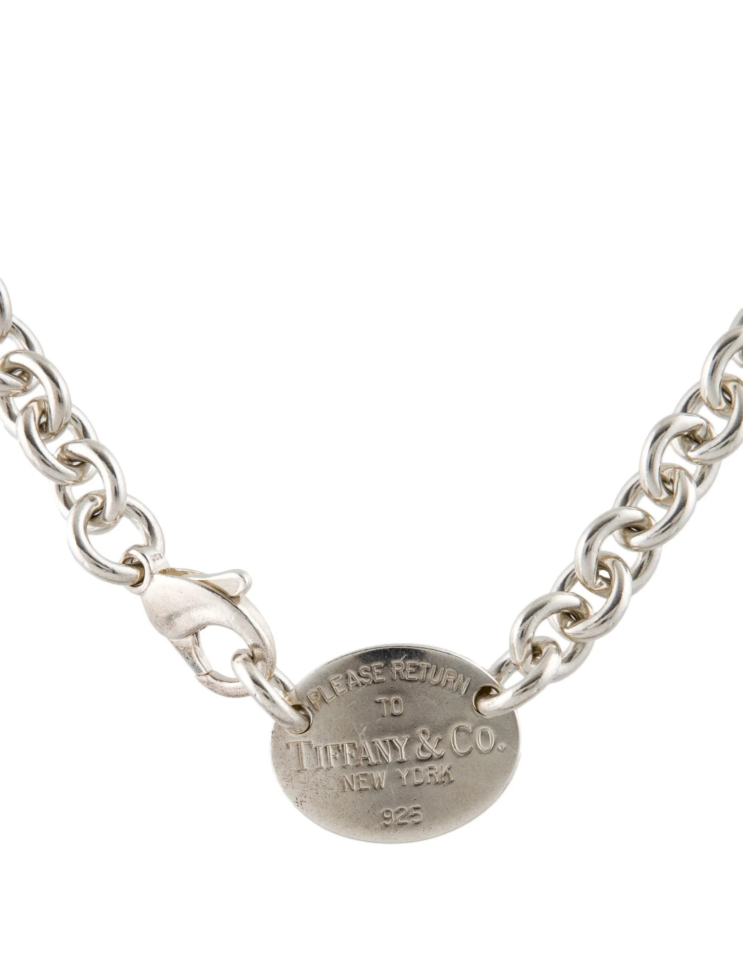 Oval Tag Choker Necklace | The RealReal