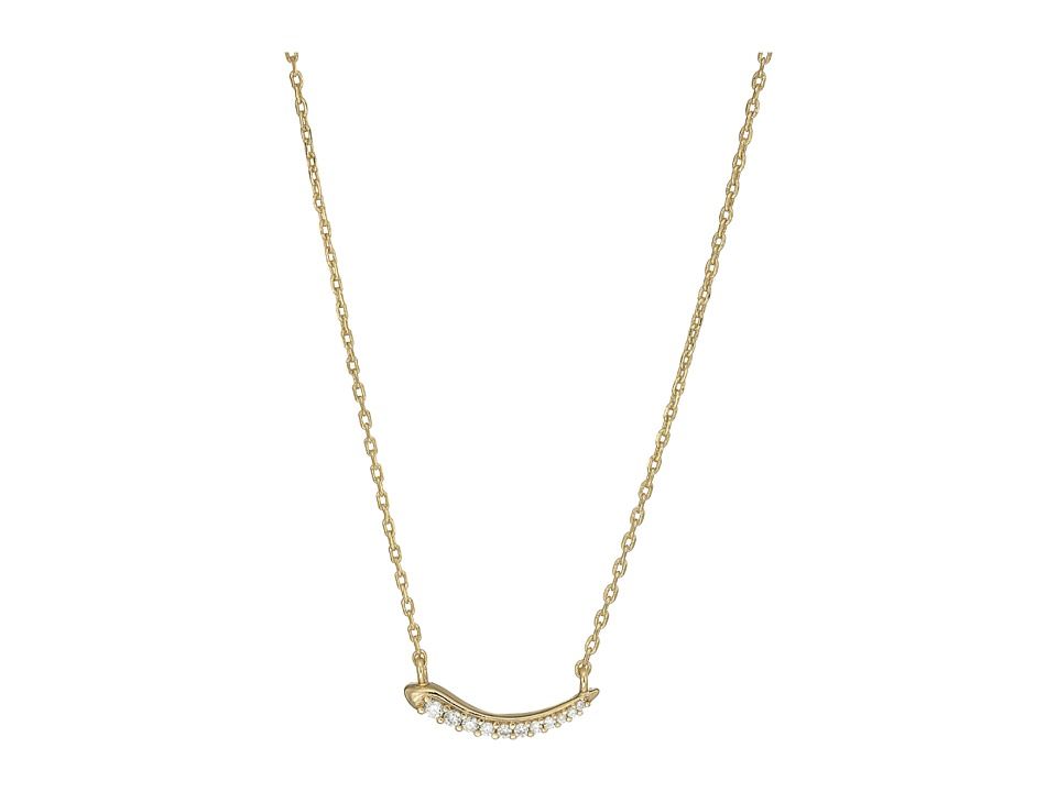 Kendra Scott - Whitlee Necklace (Gold Metal/White CZ) Necklace | Zappos