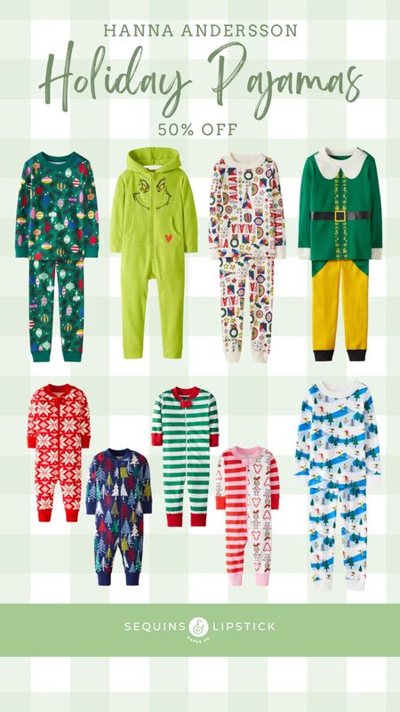 All Holiday PJs 50% off right now at Hanna Andersson! Get the fam a cute matching set this year! 

#LTKunder50 #LTKfamily #LTKHoliday