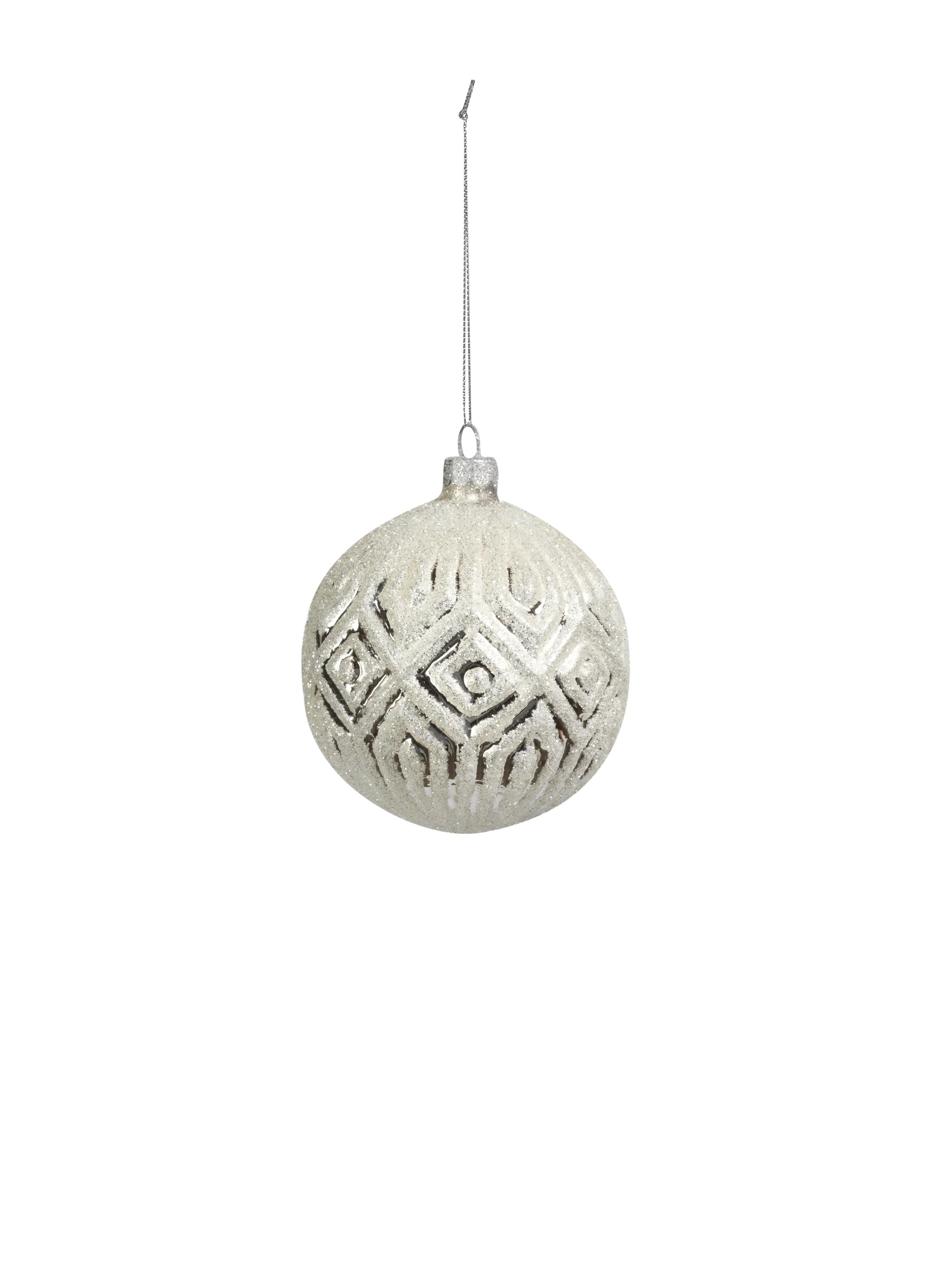 Glittered Set of 6 Ball Ornament | Wayfair North America
