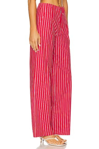 Line & Dot Claudine Pants in Red from Revolve.com | Revolve Clothing (Global)