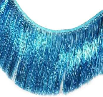 10 Yards 6 Inch Wide Metallic Fringe Trim DIY Latin Dance Dress Clothing Accessories Xmas Party D... | Amazon (US)
