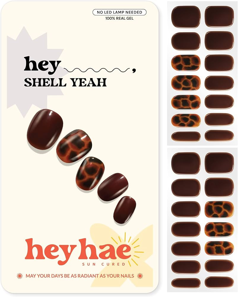 Heyhae Semi Cured Gel Nail Strips - Hey, Shell Yeah | Amazon (US)