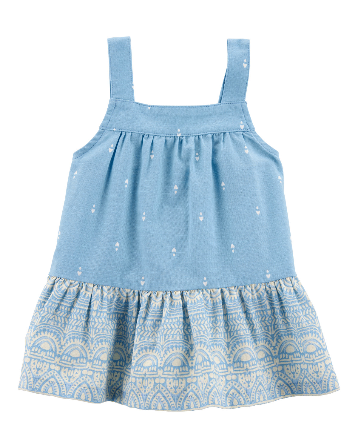Toddler Heart Drop - Ikat- Print Tank - Blue | Carter's Inc