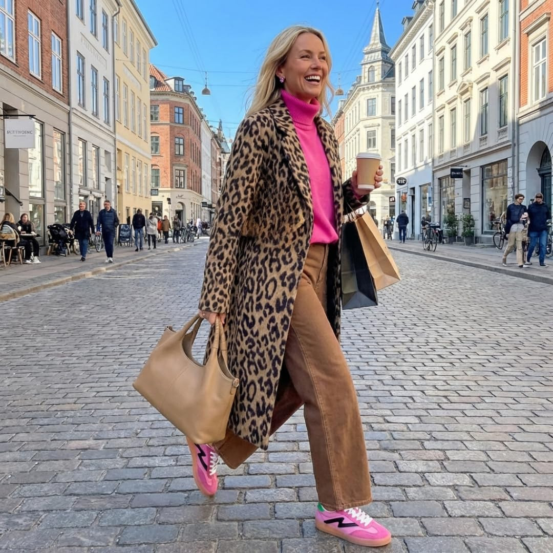 Stay colorful and stylish with these chic jeans and cozy turtleneck sweater. Leopard print and pink. Perfect for any adventure! 

 #LTKootd #LTKmomlife #LTKOver40