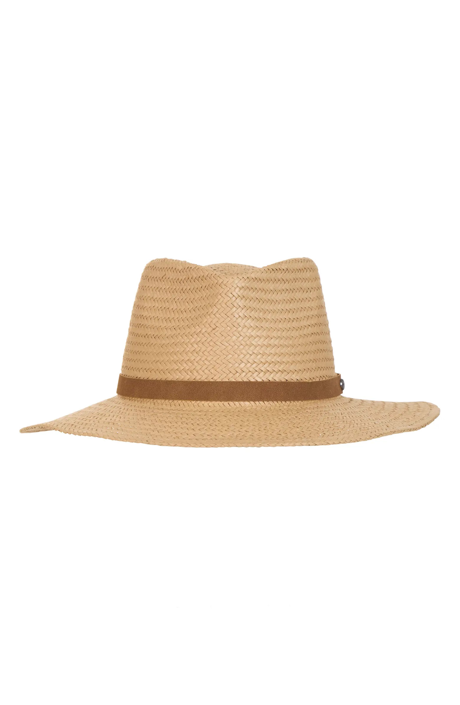 Vince Wide Brim Straw Fedora Hat | Nordstromrack | Nordstrom Rack