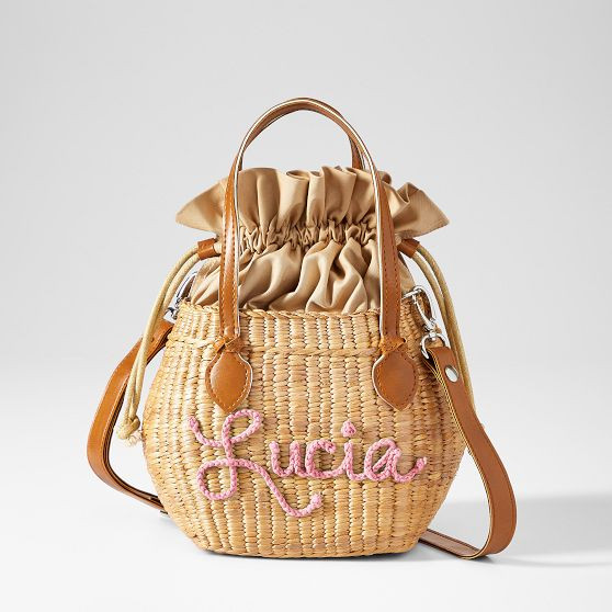 Seagrass Mini Basket Crossbody | Mark and Graham