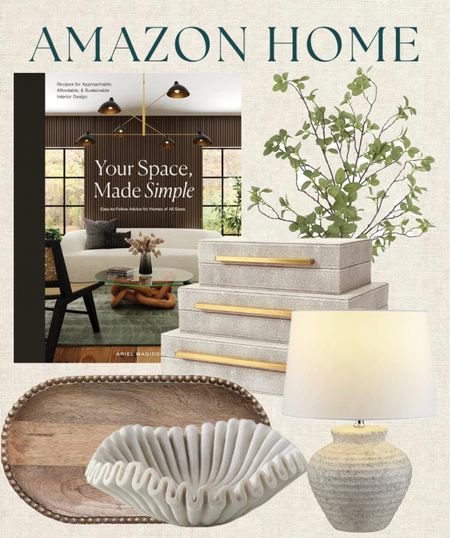 Amazon Home Decor & Shelf Styling Items 

California casual design, shelfie, entry table styling, neutral earthy Amazon home style 

#LTKhome