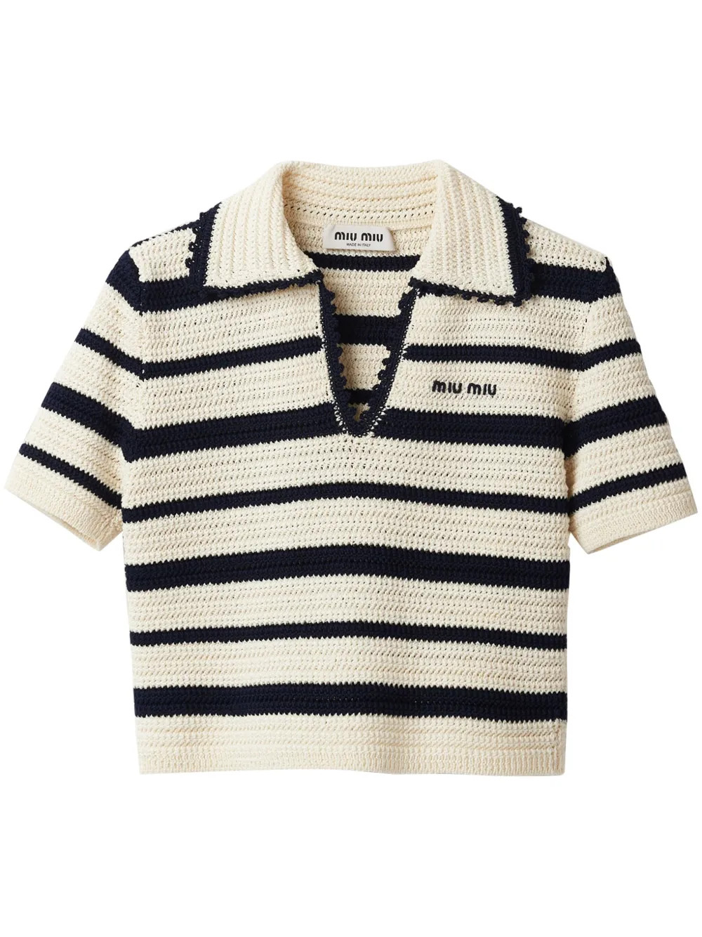 striped knitted polo shirt | Farfetch Global
