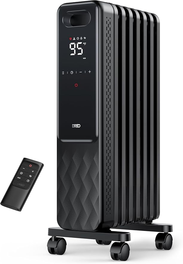 Dreo Oil Filled Radiator, Electric Radiant Heaters for indoor use Large Room with Remote Control,... | Amazon (US)